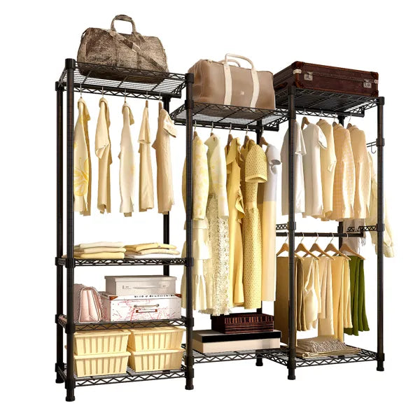 Wire Garment Rack Heavy Duty Clothes Rack Closet Organizer Metal Garment Rack - Image 4