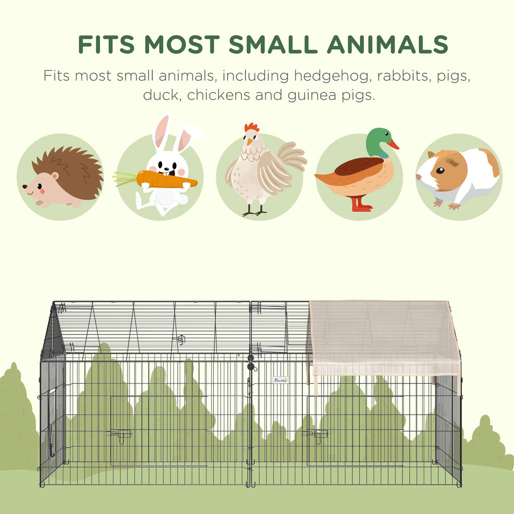 87x41x41 IN Catio Rabbit Guinea Pig Cage Chicken Coop Run Small Animal - Image 4