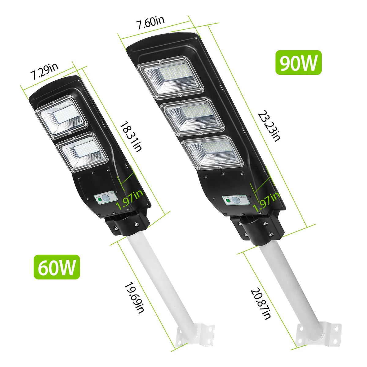 Solar Street Path Light Outdoor 180LEDs Radar Sensor Remote Control Wireless - Image 5