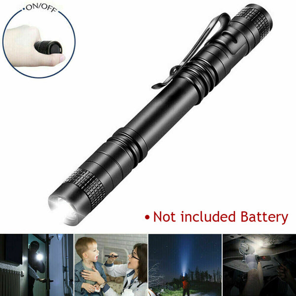 2 PCS Portable Mini LED Flashlight Camping Hiking Handheld Flashlight Pen Work light - Image 4