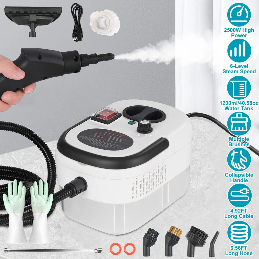 Multi Surface Steam Cleaning Machine 6 Steam Output Settings Complete Accessory - Image 2