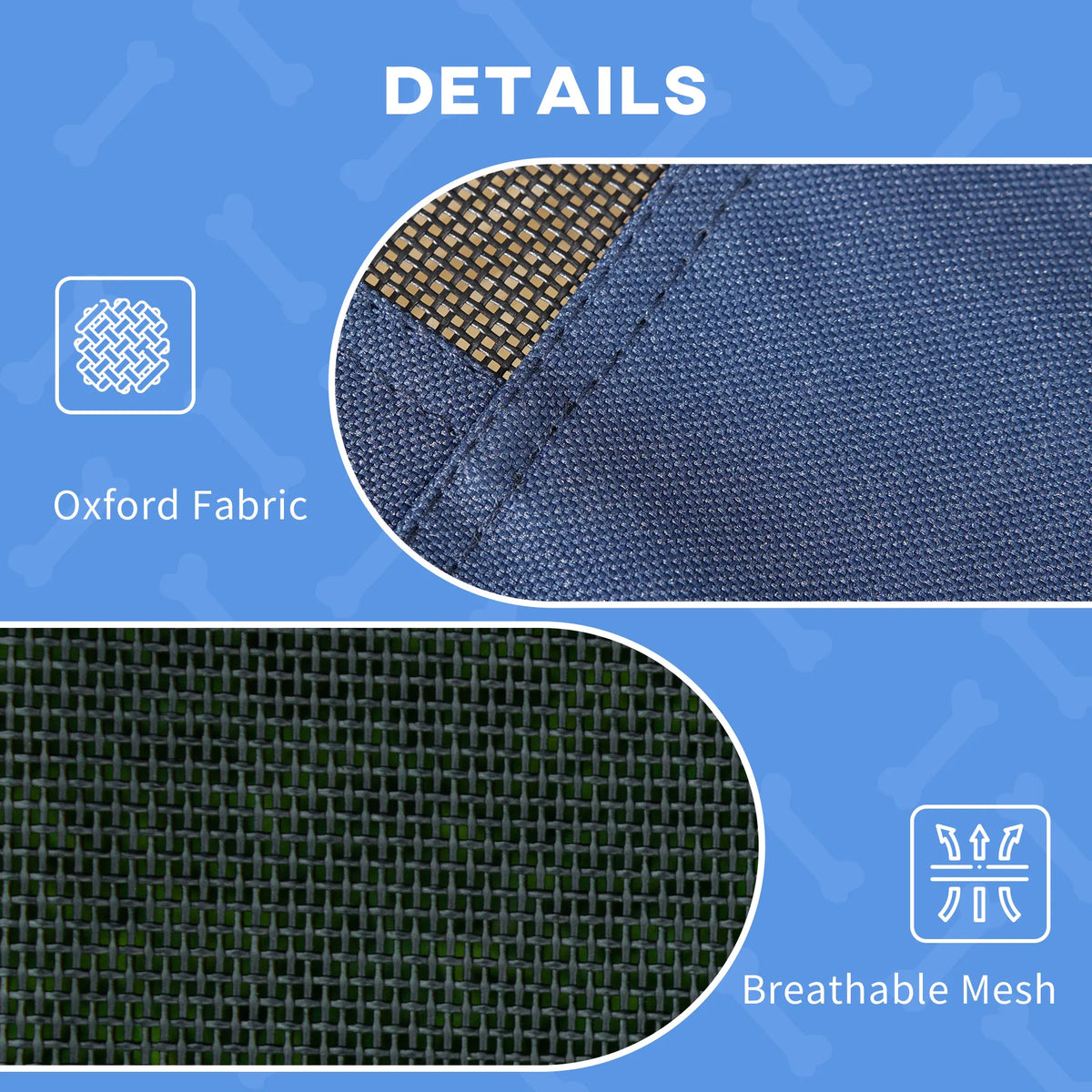 Elevated Dog Bed with Canopy Portable Raised Dog Cot for L Sized Dogs Indoor - Image 3