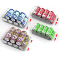 4-pack adjustable refrigerator can organizers