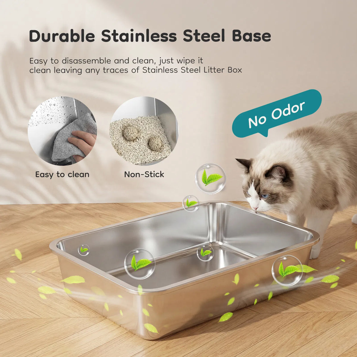 Double entry convertible lid cat litter box - Image 3