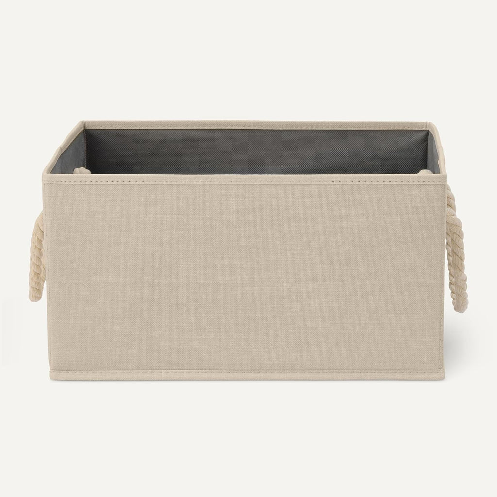 foldable storage bins with rope in use lifestyle
