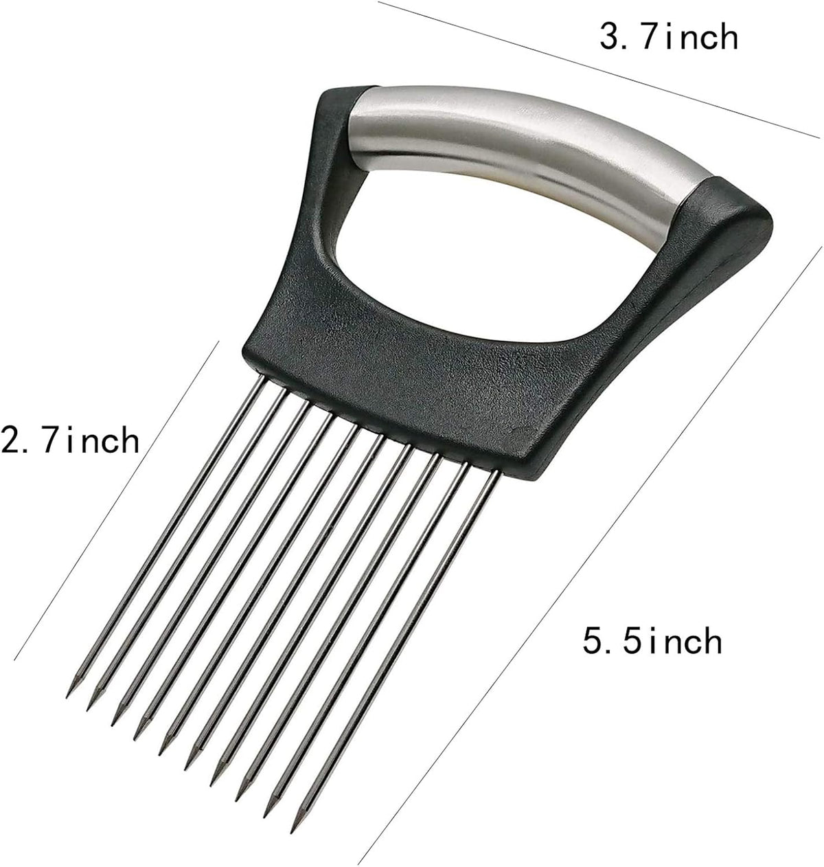 Stainless Steel Onion Holder For Slicing Onion Slicer Guide Kitchen Cutting - Image 4