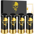 4pcs Skull Shot Glasses 1.5oz Reusable High Quality Plastic Bullet Cups For