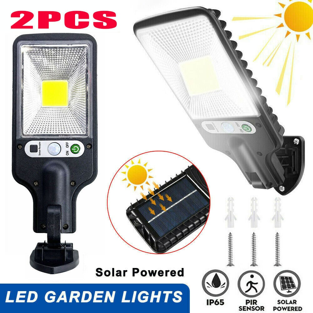 2Pack Waterproof LED Solar Powered Light PIR Motion Sensor Outdoor Lamp Garden - Image 4