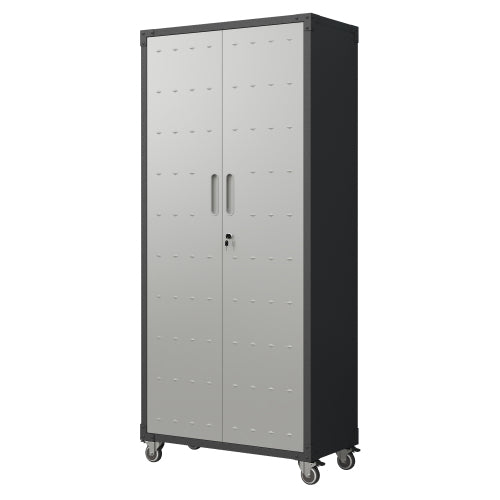 71 Metal Garage Storage Cabinet With Wheels Heavy Duty Tool Storage Cabinet