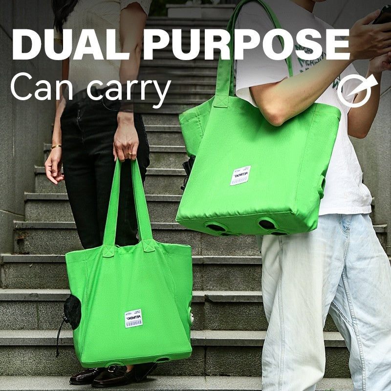 Large Capacity Pet Cat Bag Multifunctional Breathable Dog Canvas Carrier Bag - Image 4