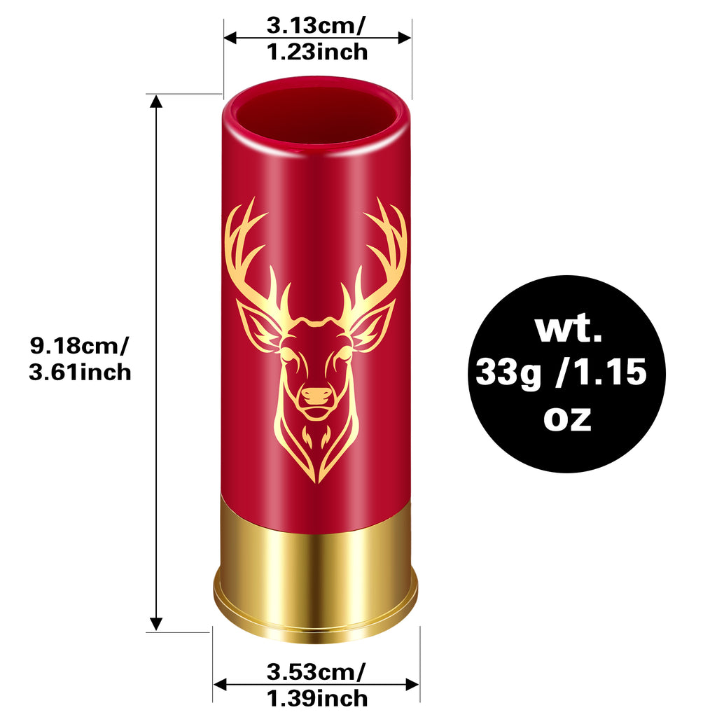 4 Deer Heads 1.5 Ounces Reusable High quality Plastic Bullet Cup Suitable - Image 5