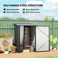 Garden Tool Storage Shed Small Steel Shed with Lockable Door for Garden &