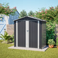 6x4ft metal outdoor storage shed product view 1