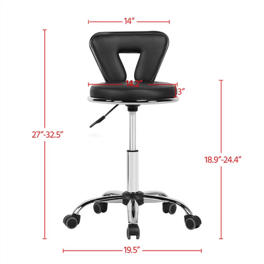 Rotating And Height adjustable Bar Stool With Legs Black Maximum Five Orders - Image 4