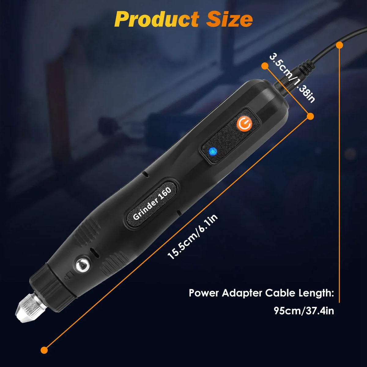 Mini Corded Rotary Power Tool Set of 186Pcs Electric Detail Sander Grinding Pen - Image 5