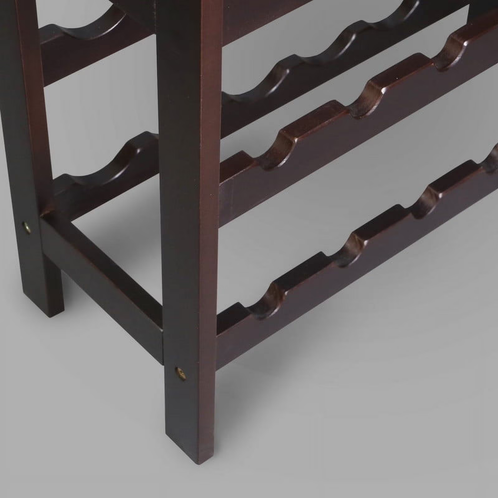 Solid Wood Floor Standing Wine Rack Capable Of Holding 18 Bottles Of Wine - Image 4