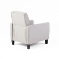 27.5" Push Back Recliner Chair Upholstered Recliner Armchair with Solid Beech