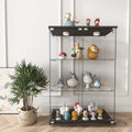 Two-Door Glass Display Cabinet with LED Lights