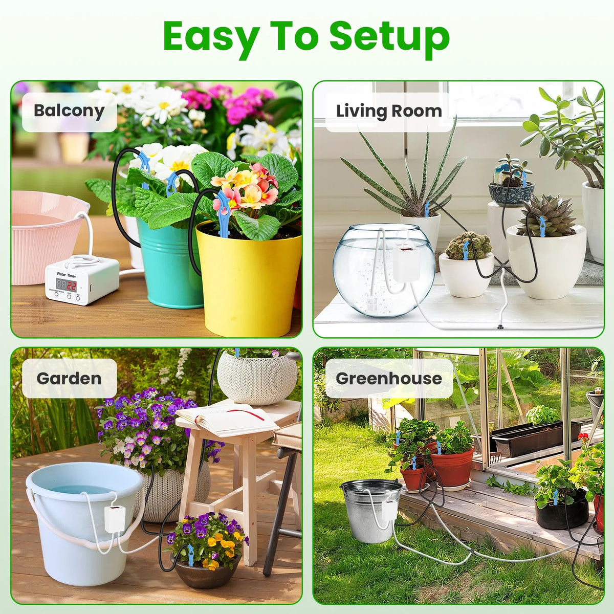 Smart Auto Plant Watering Device Low Noise 4W Efficient Drip Irrigation Kit - Image 3