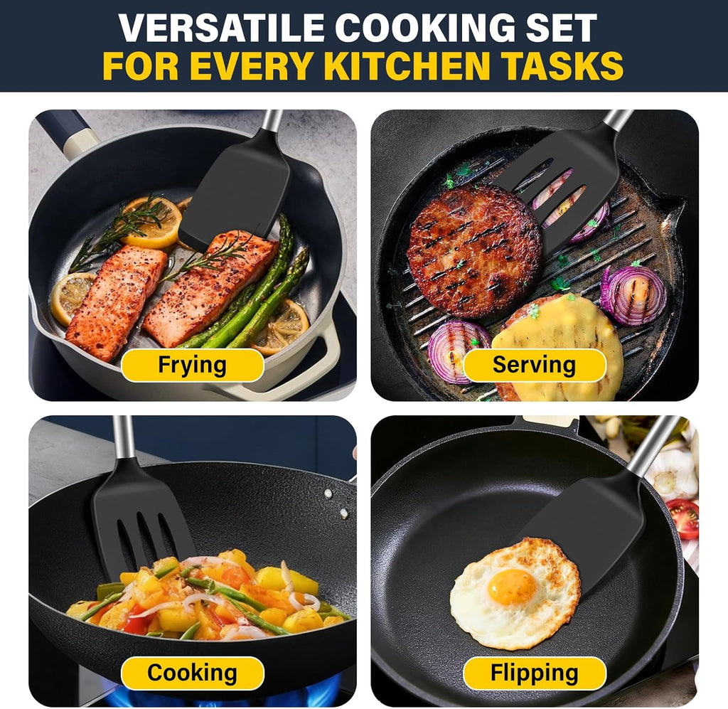 pack silicone spatula set solid packaging and components