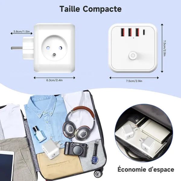 7 in 1 Electrical Socket Adapter 250V 4000W - Image 2