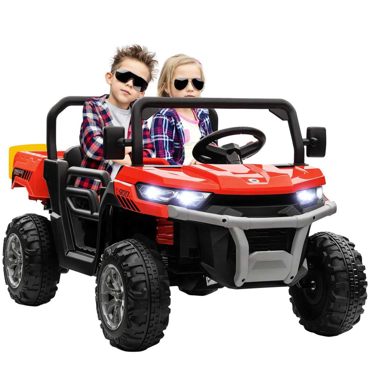 12V Ride on Car with Electric Bucket Two Seater Shovel Remote Control - Image 2