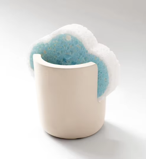 Diatom Mud Sponge Rack Kitchen & Bathroom Sink Caddy For Sponges Scrubbers - Image 4
