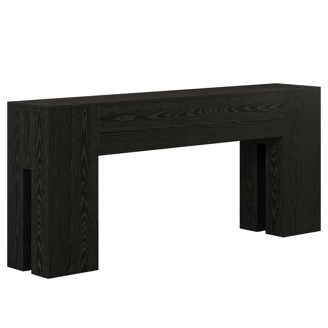 Rustic Wooden Foyer Console Table