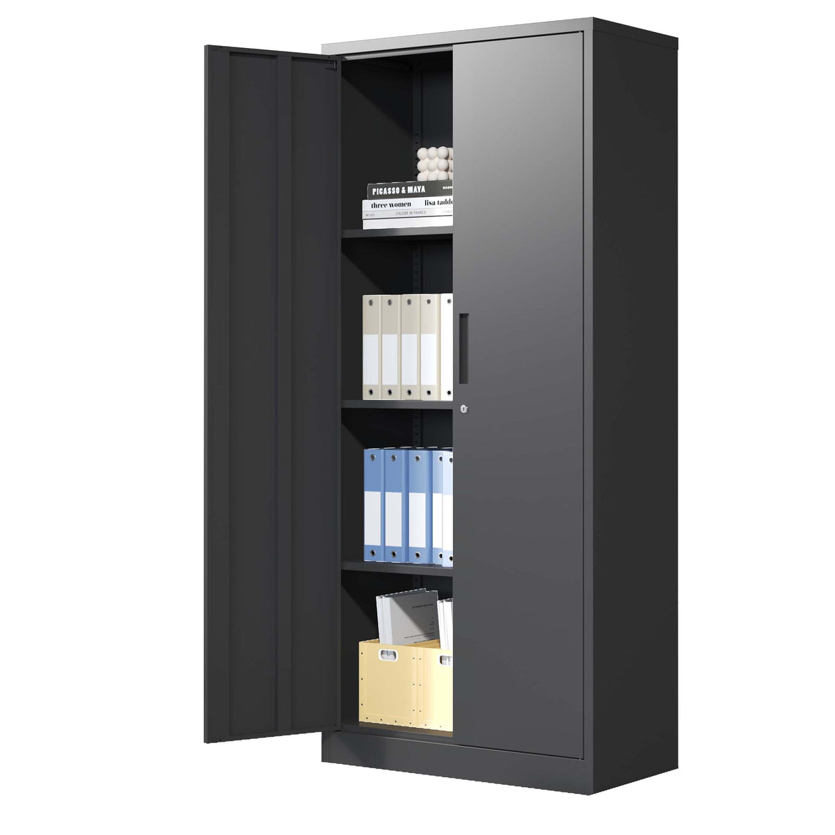 71 H Metal Garage Storage Cabinet - Image 5