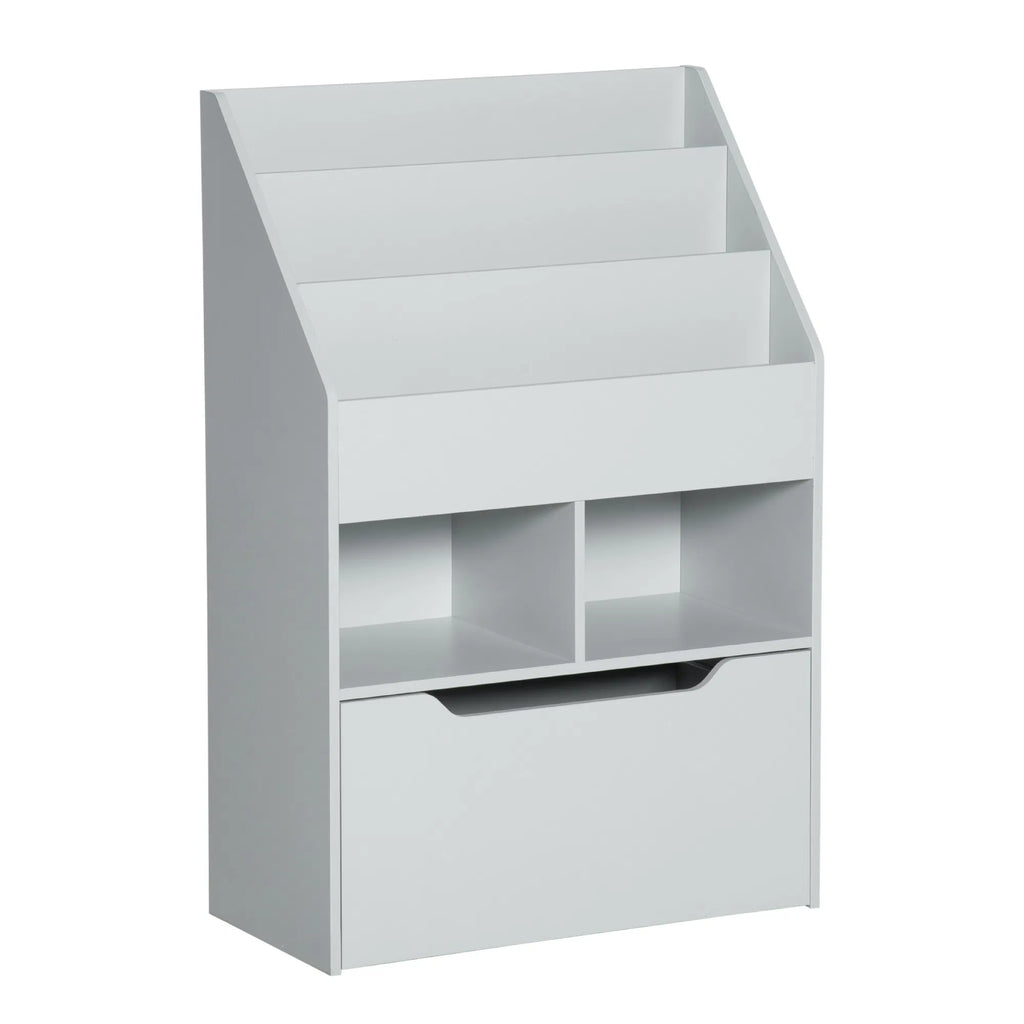 Kids Bookcase Multi Shelf Rack Organizer with Storage Drawer for Books for - Image 5