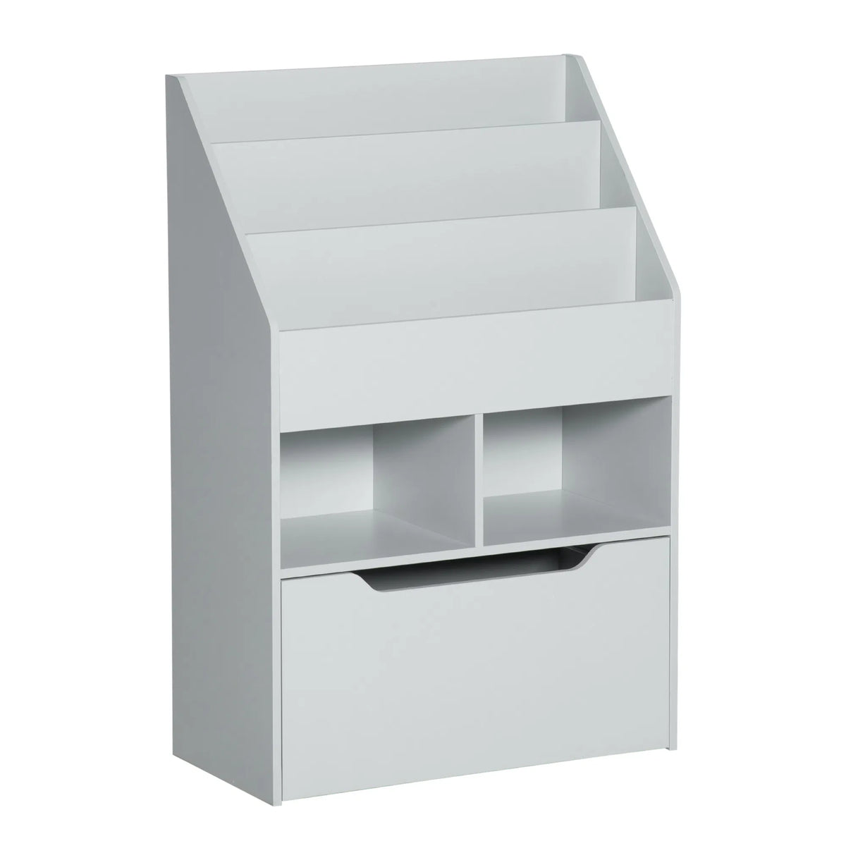 Kids Bookcase Multi Shelf Rack Organizer with Storage Drawer for Books for - Image 5