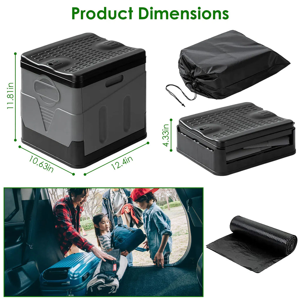Multi Function Foldable Portable Toilet 5.3Gal Capacity 330 LBS Loading PP - Image 5