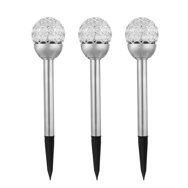 Solarek 3 Pcs Outdoor Solar Lights IP44 Waterproof Ball RGB Light Garden Decor - Image 3