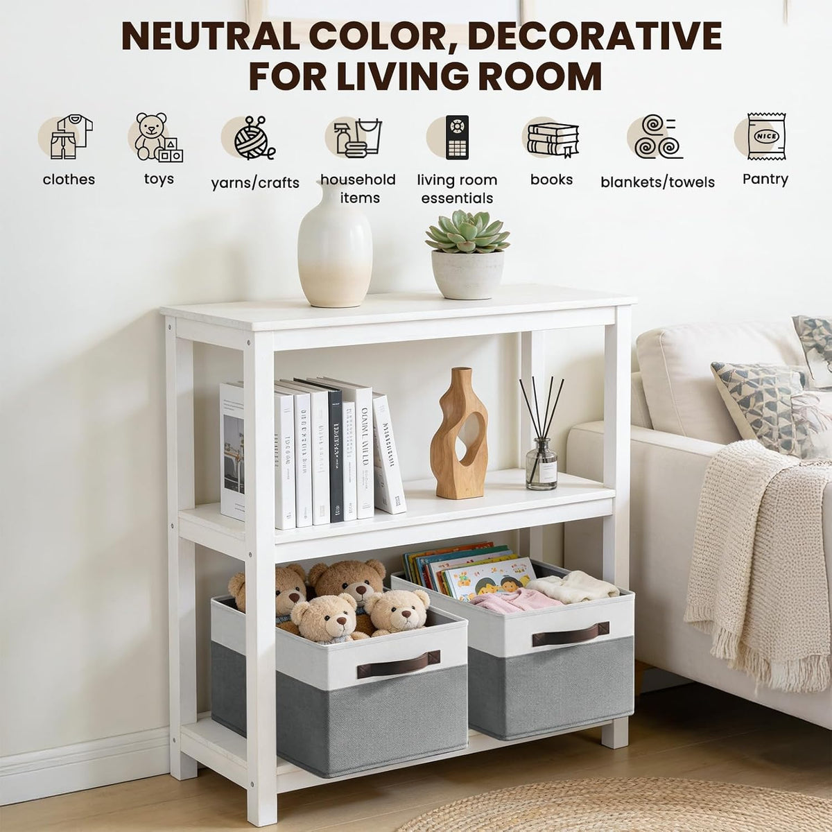 pack large closet storage baskets detail and structure