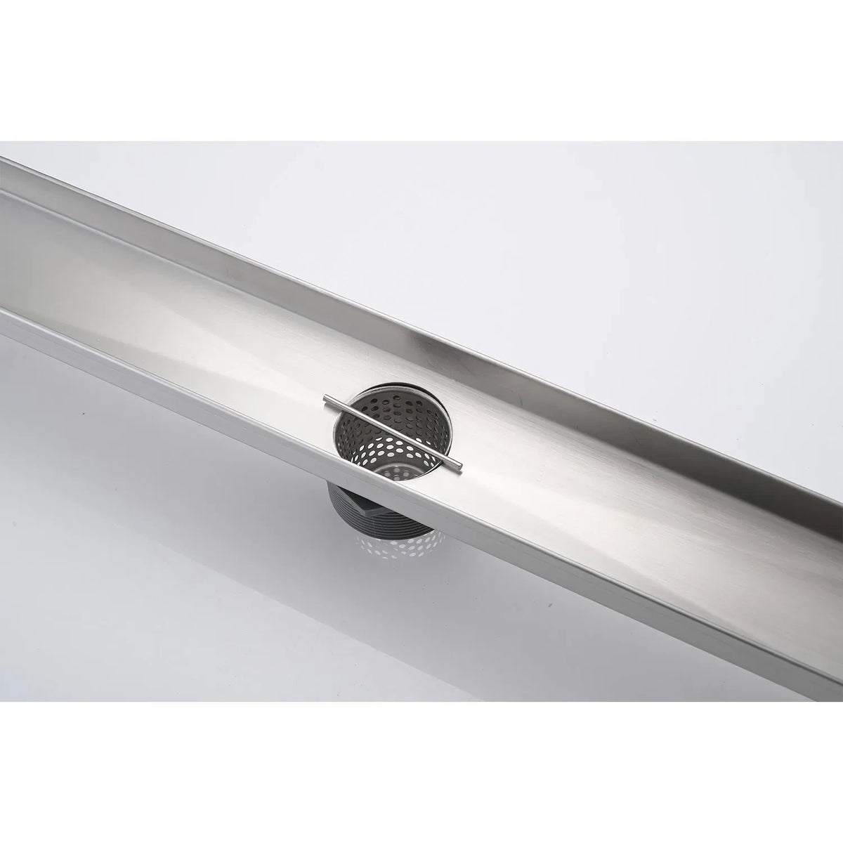 24 Inch Linear Shower Drain with 2 in 1 Flat & Tile Add Removable Cover 304 - Image 5