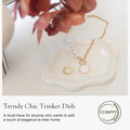 Ceramic Cloud Jewelry Tray Cute Trinket Dish And Key Bowl For Nightstand