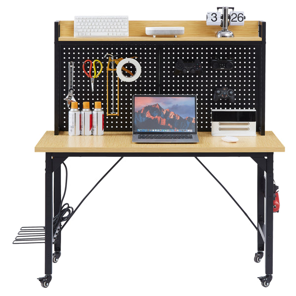 48in rolling garage workbench with pegboard product detail