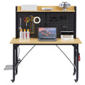 48in rolling garage workbench with pegboard product detail