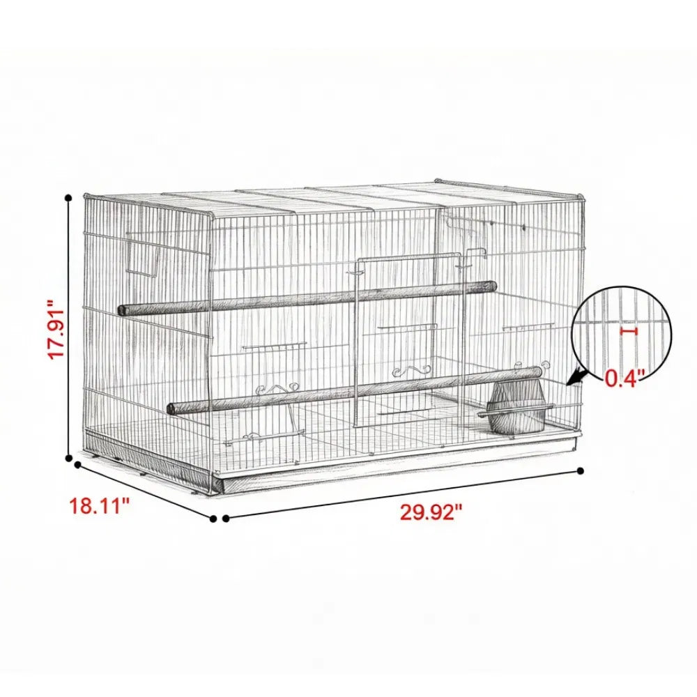 Bird Cage with Easy to Clean - Image 4