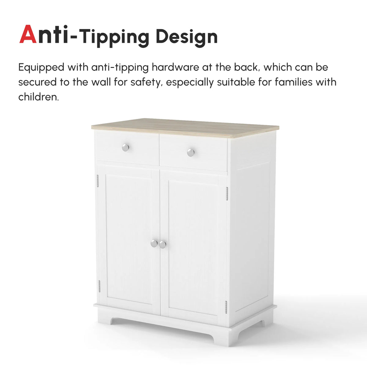 Sideboard Buffet Cabinet with Storage 27" Kitchen Cabinet with Adjustable