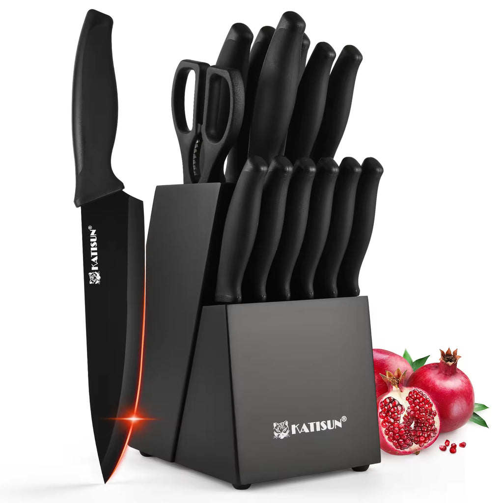 15 Piece Color Coded Kitchen Knife Set With High Carbon Chef Knives Ergonomic - Image 5