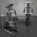 Multi Exercise Home Gym Station with 99lbs Weight Stack for for Back Chest