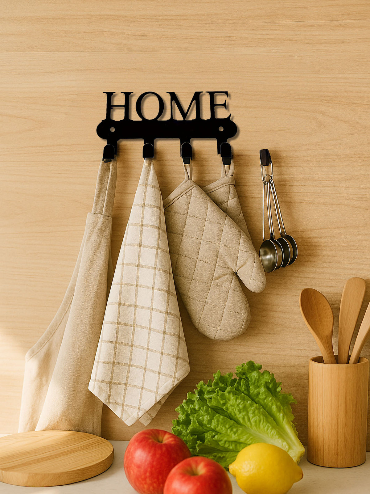 wall mounted key rack metal product angle 6