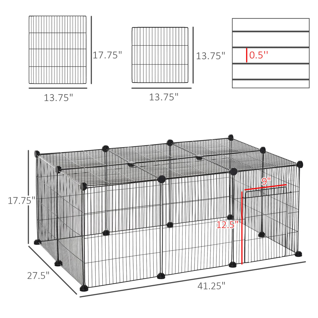 Small Animal Cage for Bunny Guinea Pig Chinchilla Hedgehog Portable Pet - Image 2