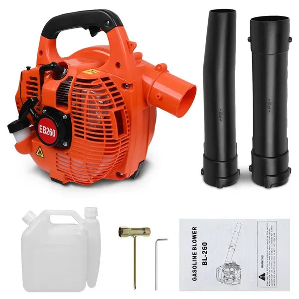 26cc 2 Stroke Gas Leaf Blower Handheld Petrol Garden Blower Vacuum Sweeper - Image 3