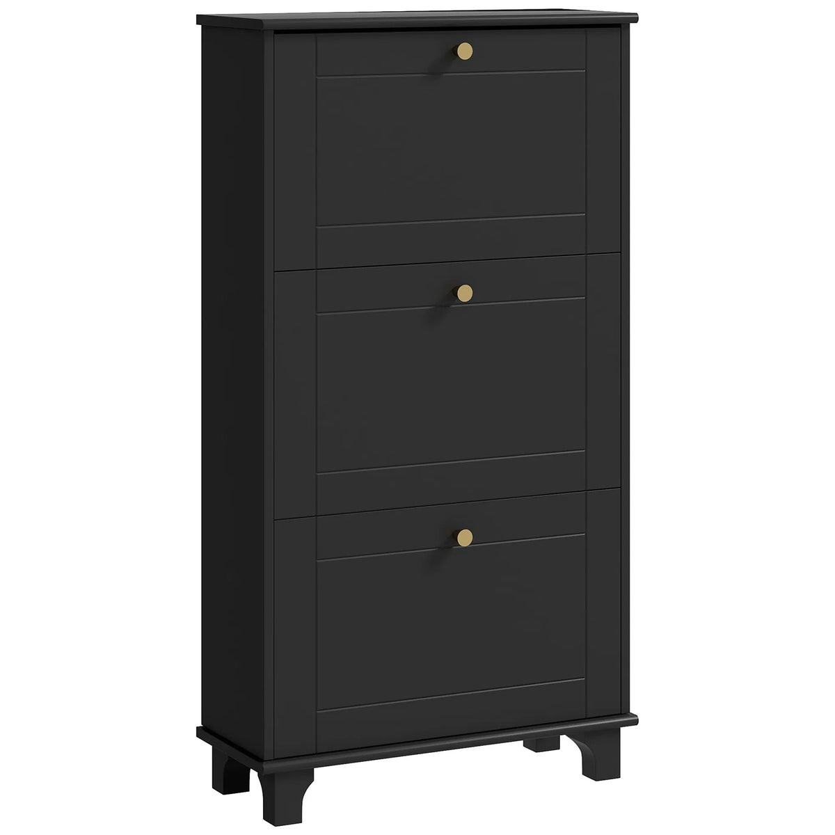 Narrow Shoe Storage with 3 Flip Drawers and Adjustable Shelves Shoe Cabinet - Image 5