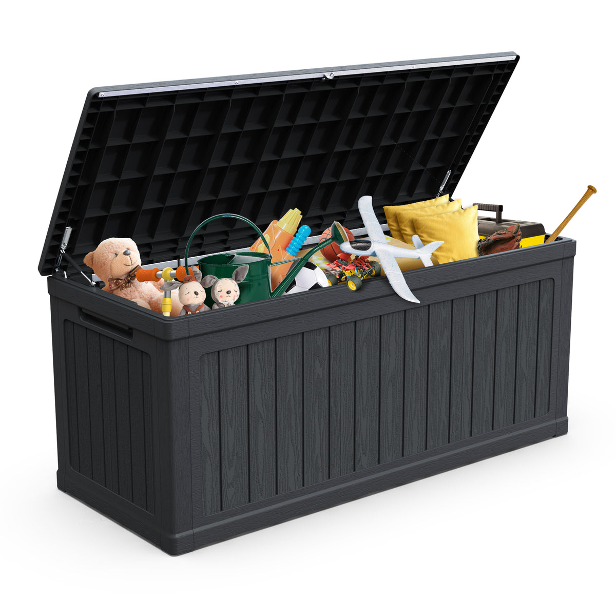 260-gallon XXL outdoor storage deck box product view 3