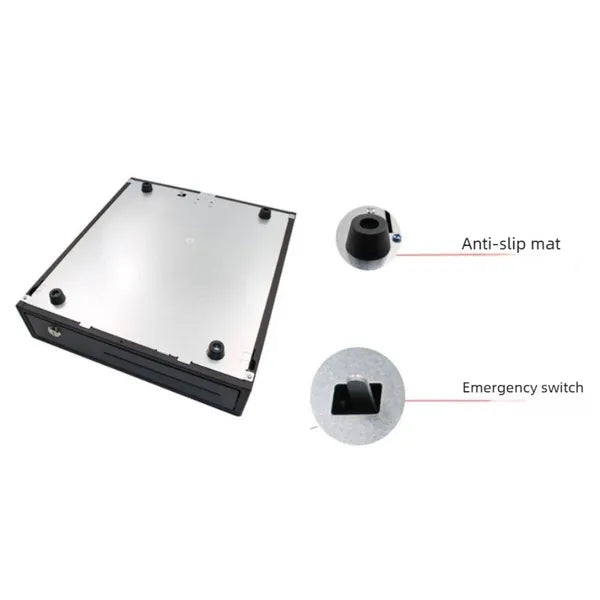 Electrically Opening Cash Drawer Space Saving Money Drawer With Coin &