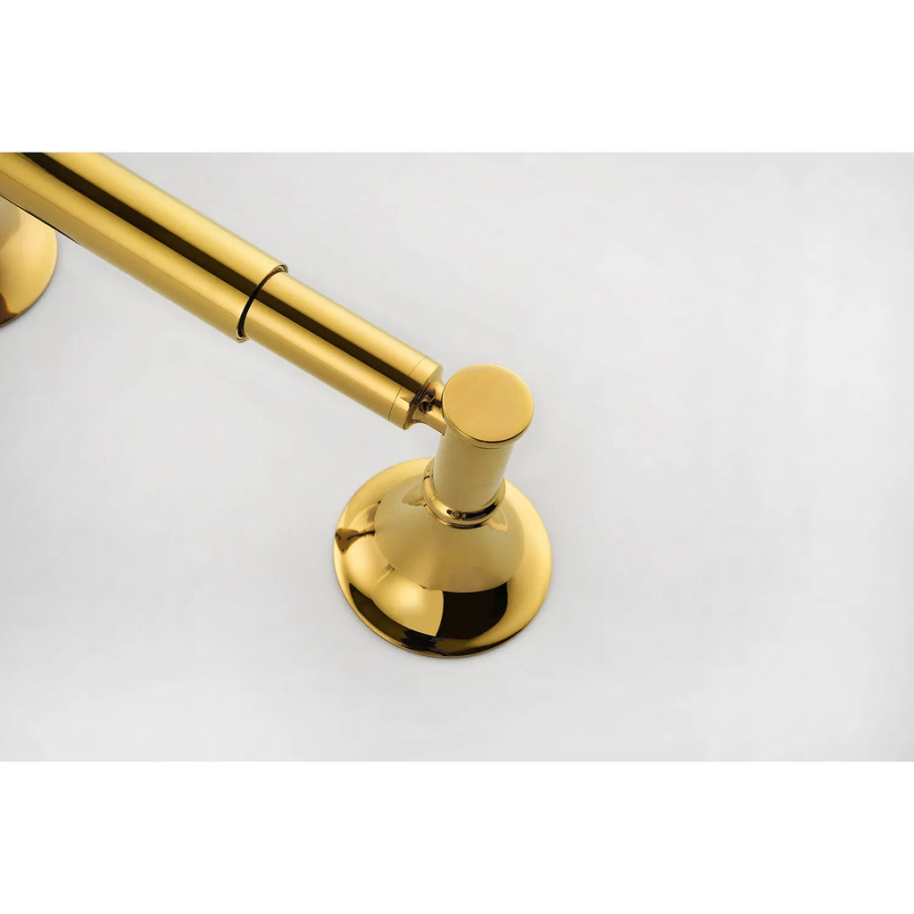 6 Piece Brass Bathroom Towel Rack Set Wall Mount - Image 2