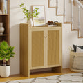 Natural Rattan 6-Tier Shoe Storage Cabinet